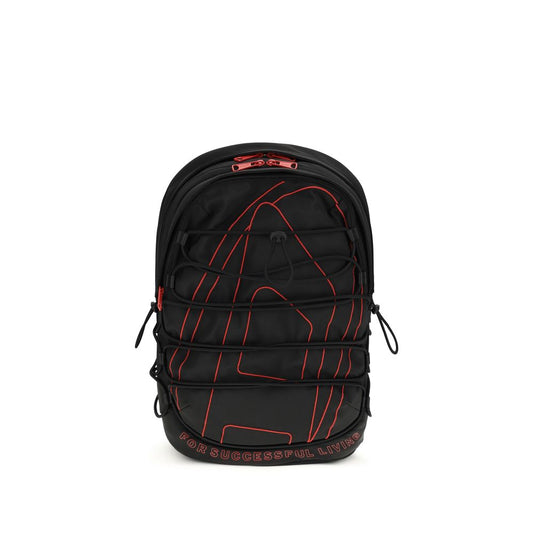 Diesel Black Polyester Backpack Mens Backpack