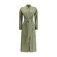 Ella Green Silk Casual Dress