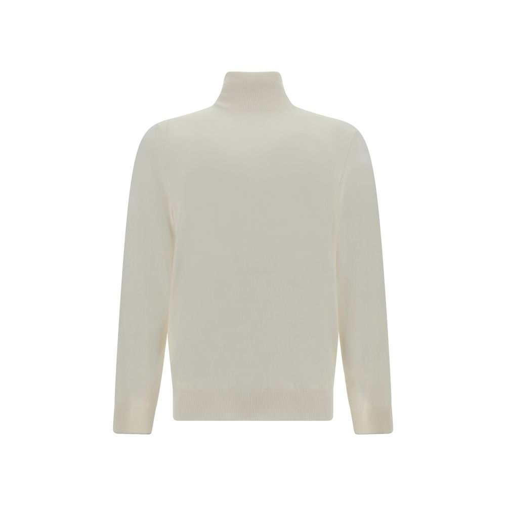 Brunello Cucinelli White Cashmere Sweater