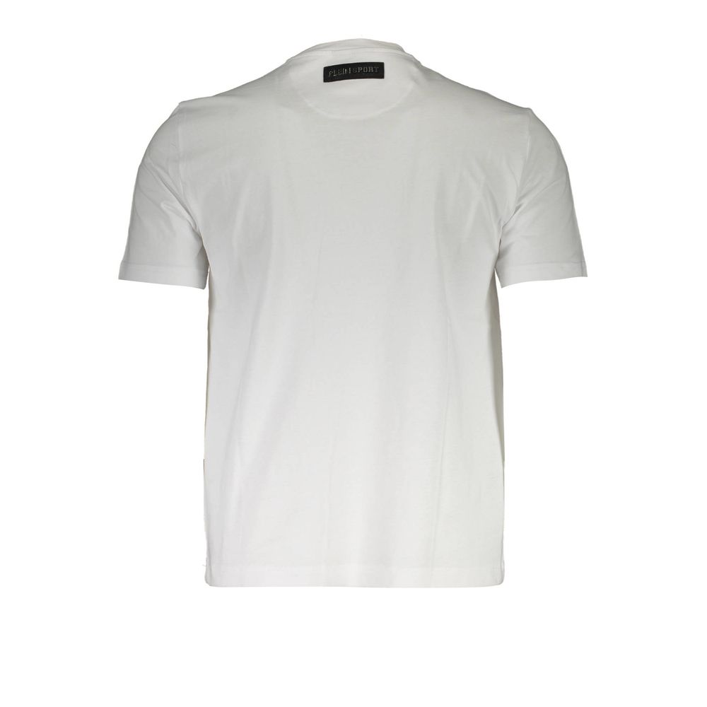 Plein Sport White Cotton T-Shirt Mens T-Shirt