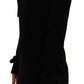 N.21 Sheath A-line Black Viscose Long Sleeves Round Neck Mini Dress