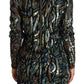 Patrizia Pepe Sheath Multicolor Sequin Long Sleeves Mini Dress