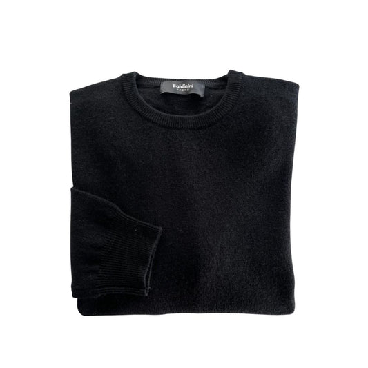 Baldinini Trend Black Cashmere Men Sweater