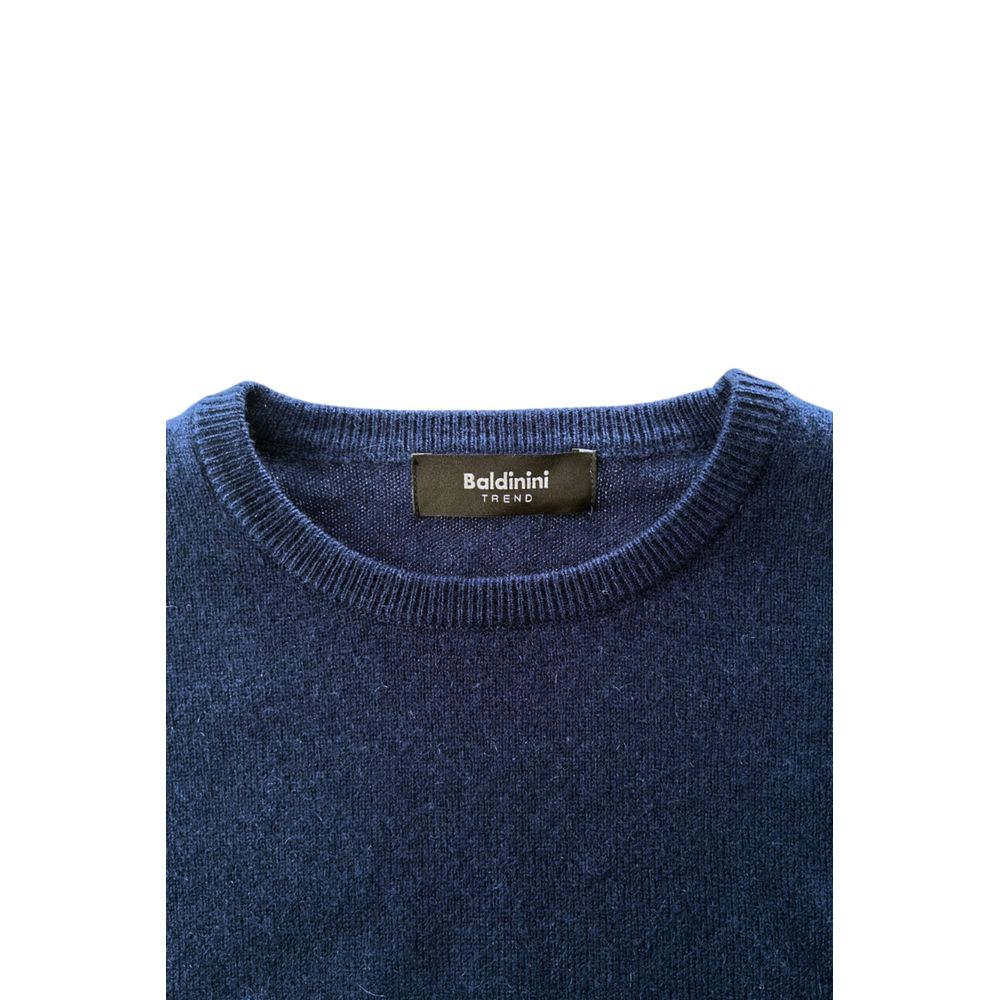 Baldinini Trend Blue Cashmere Men Sweater