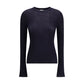 Cruna Blue Wool Sweatshirt
