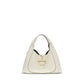 Gucci White Calf Leather Bos Taurus Shoulder Bag