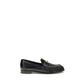 Fendi Black Calf Leather Bos Taurus Slip-On Loafers