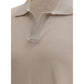 Cruna Beige Cotton Polo Shirt Mens T-Shirt