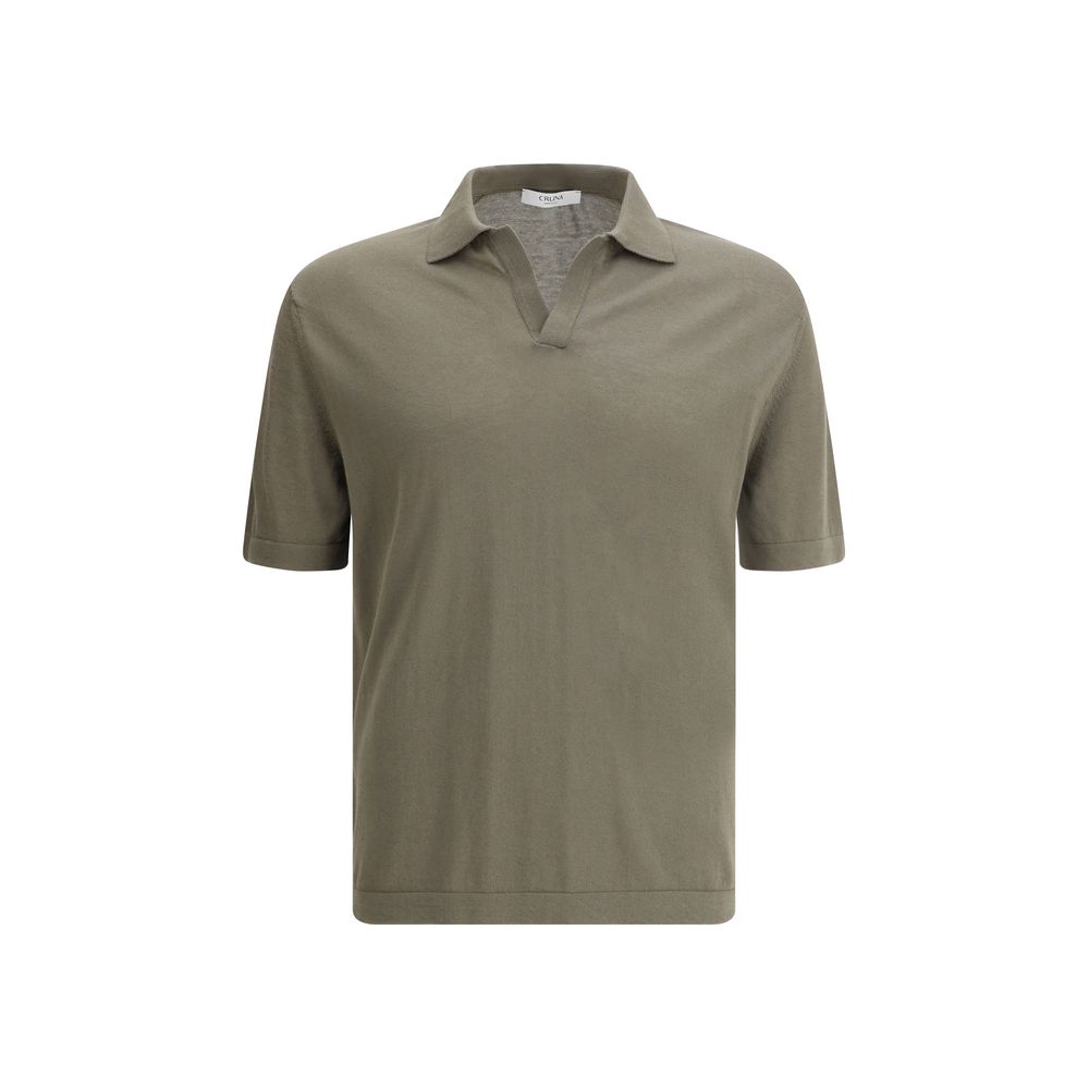 Cruna Green Cotton Polo Shirt Mens T-Shirt