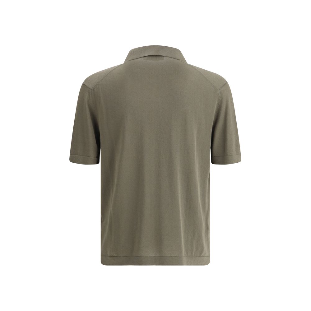 Cruna Green Cotton Polo Shirt Mens T-Shirt