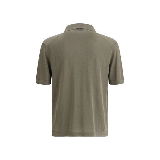 Cruna Green Cotton Polo Shirt Mens T-Shirt