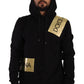 Dolce & Gabbana Black Gold Hooded Cotton Mens Pullover Sweater Mens Sweater