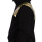 Dolce & Gabbana Black Gold Hooded Cotton Mens Pullover Sweater Mens Sweater