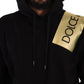 Dolce & Gabbana Black Gold Hooded Cotton Mens Pullover Sweater Mens Sweater