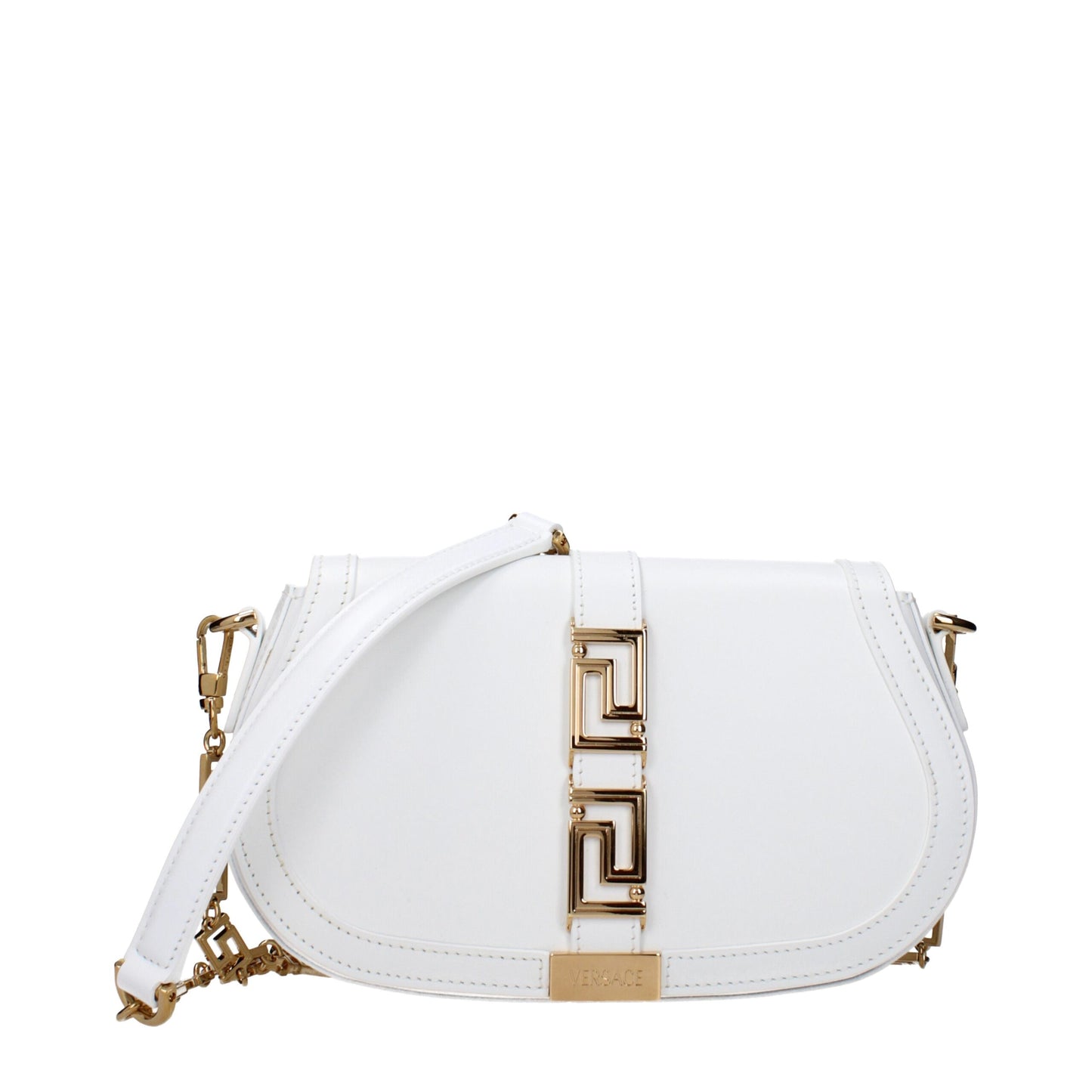 Versace White Leather Crossbody Bag Womens Crossbody Bag