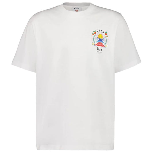 Casablanca White Cotton T-Shirt Mens T-Shirt
