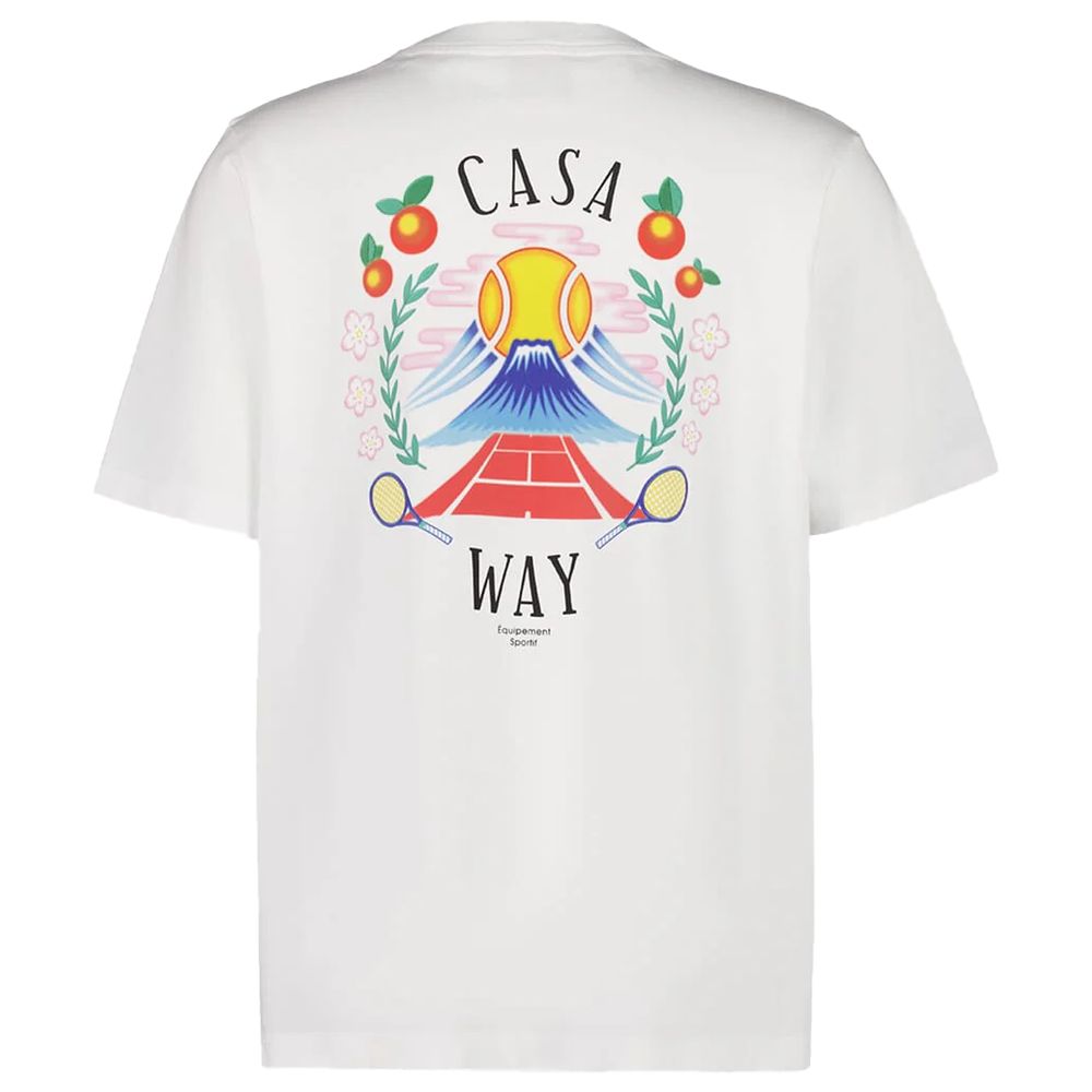 Casablanca White Cotton T-Shirt Mens T-Shirt