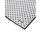 Tom Ford Black And White Silk Pocket Square