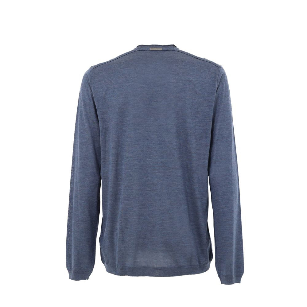 Dolce & Gabbana Blue Silk Sweatshirt Mens Sweater
