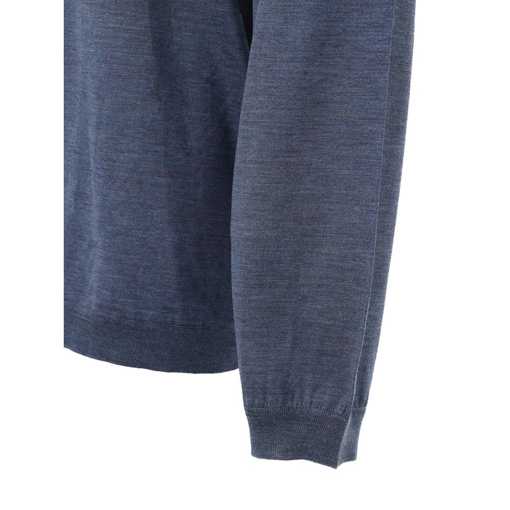 Dolce & Gabbana Blue Silk Sweatshirt Mens Sweater