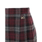 Dolce & Gabbana Bordeaux Wool Mini Skirt