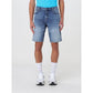 Hugo Boss Blue Denim Shorts Mens Shorts