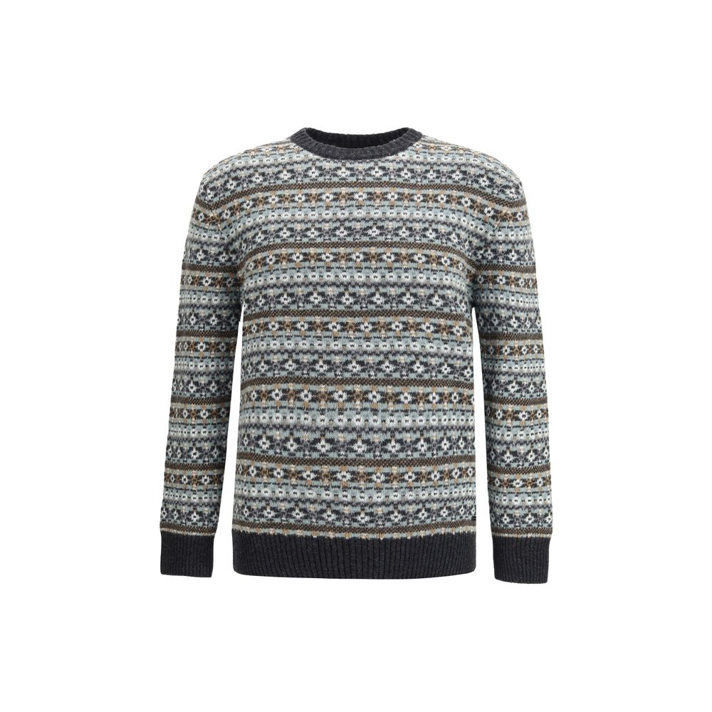 Brooksfield Multicolor Wool Sweatshirt Mens Sweater