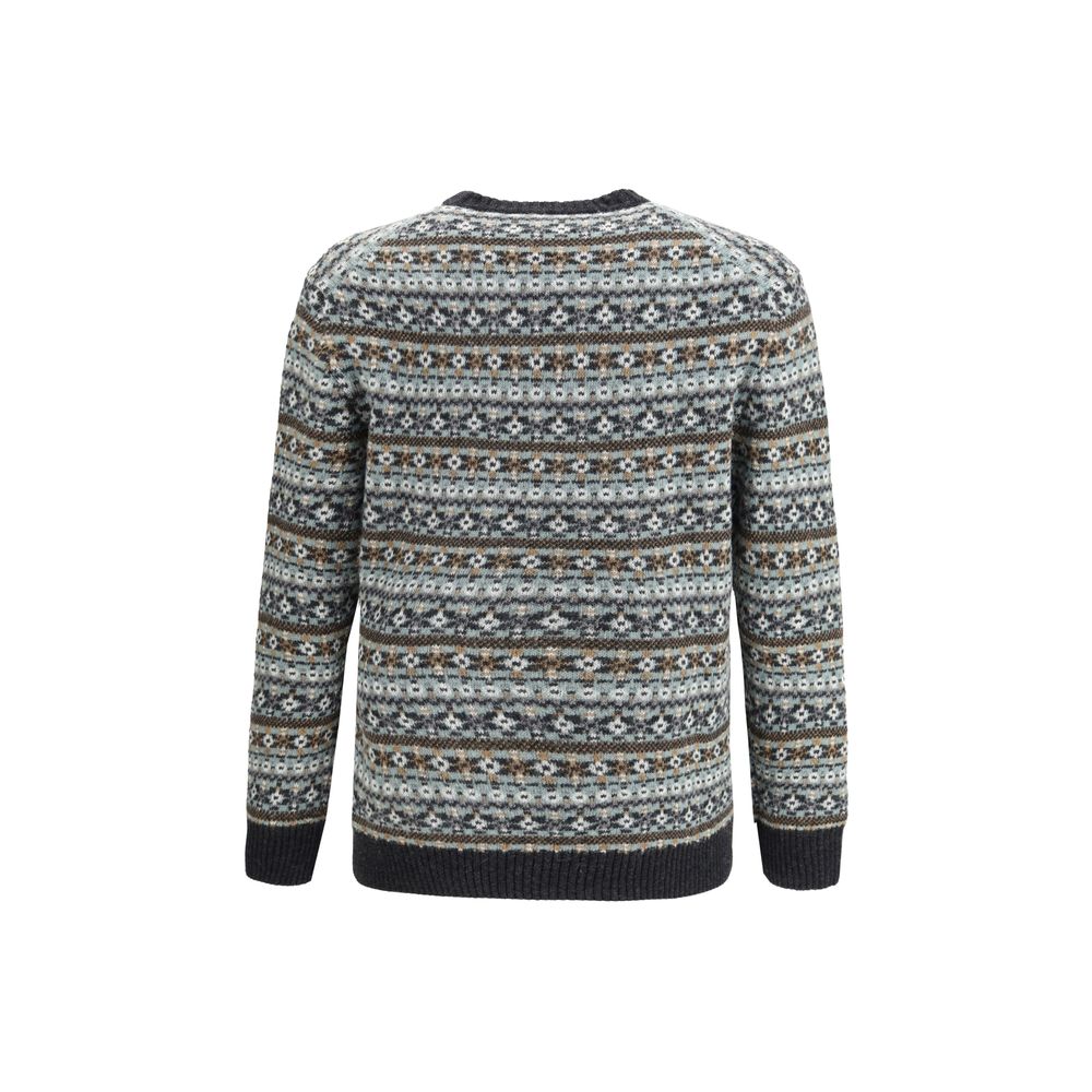 Brooksfield Multicolor Wool Sweatshirt Mens Sweater
