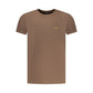 Aeronautica Militare Brown Cotton Men T-Shirt