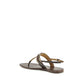 Gucci Brown Calf Leather Bos Taurus Flat Sandals