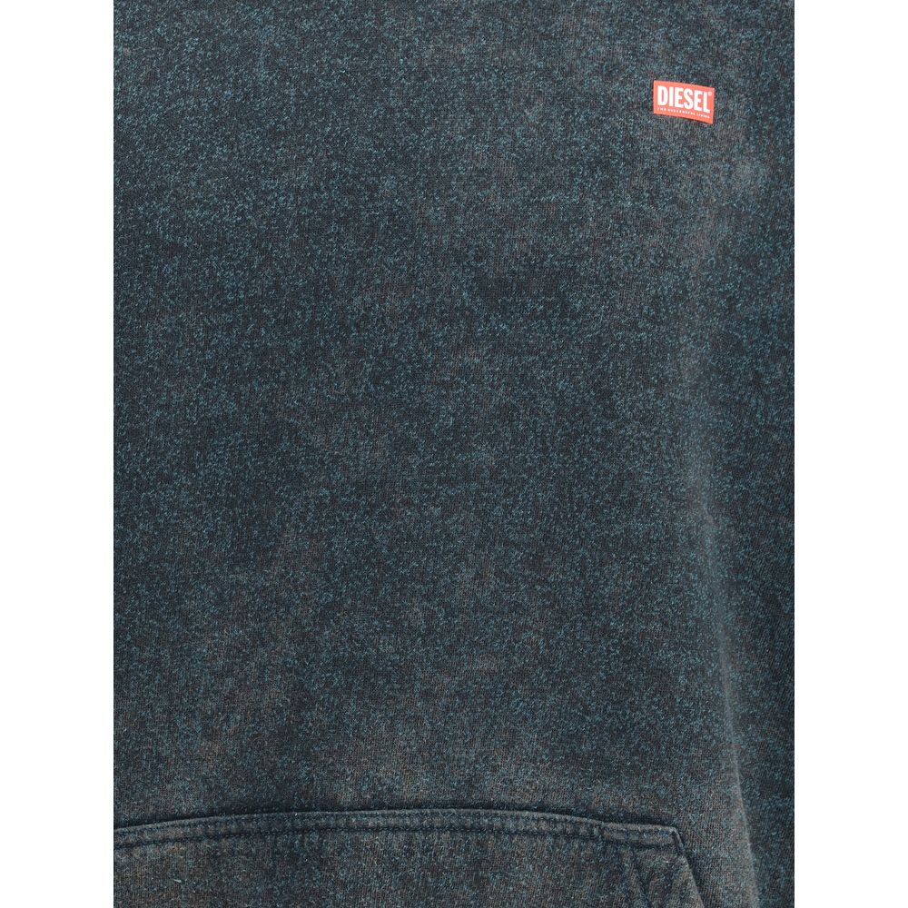 Diesel Black Polyester Sweatshirt Mens Sweater