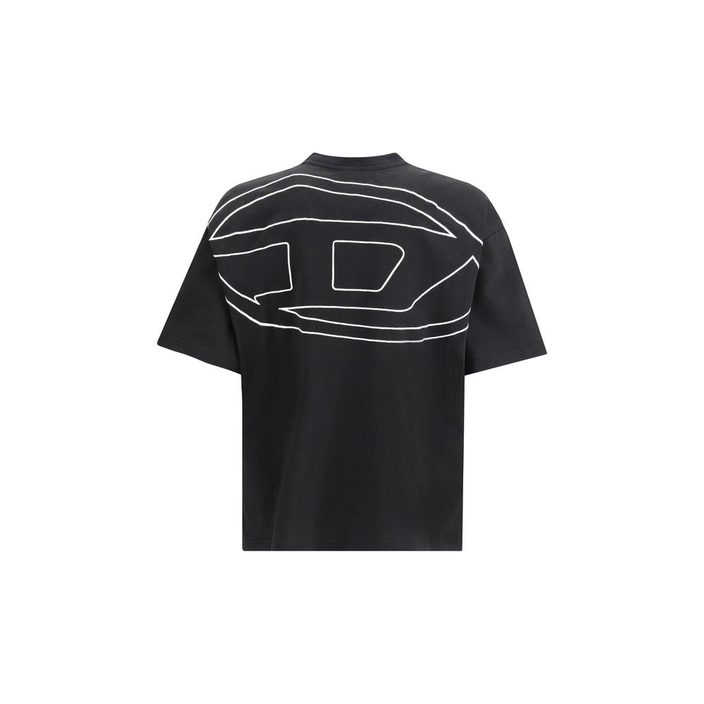 Diesel Black Cotton T-Shirt Mens T-Shirt
