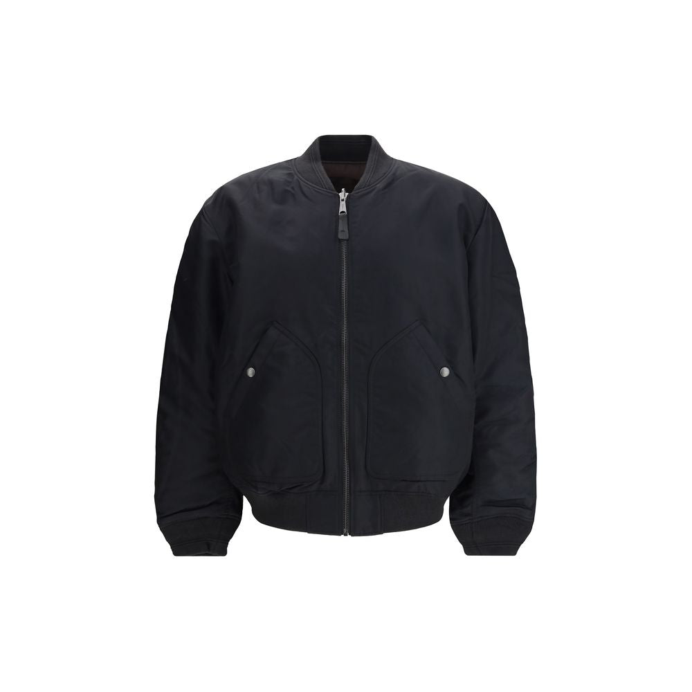 Diesel Black Polyamide Bomber Mens Jacket