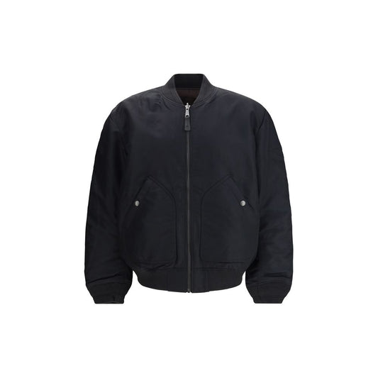 Diesel Black Polyamide Bomber Mens Jacket