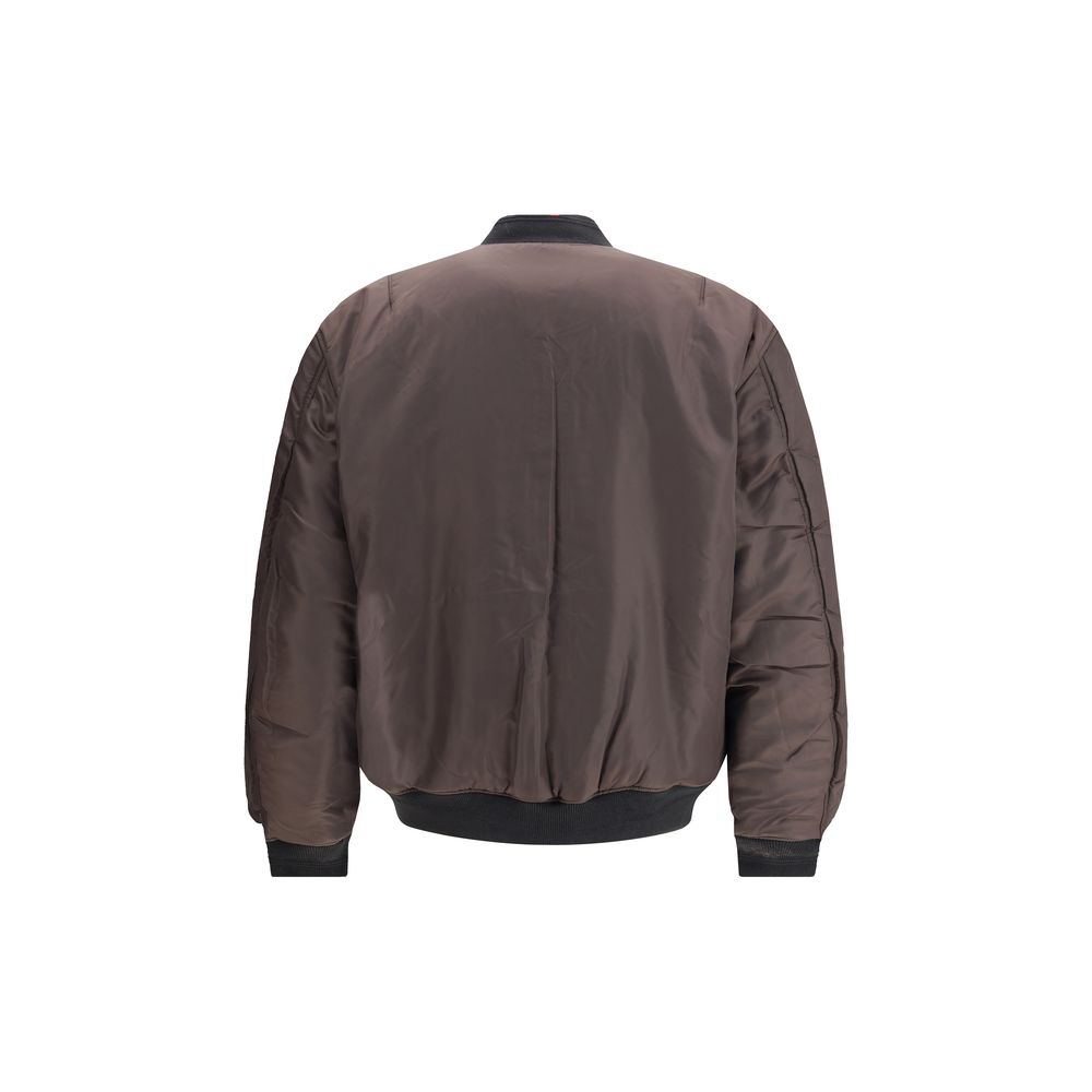 Diesel Black Polyamide Bomber Mens Jacket