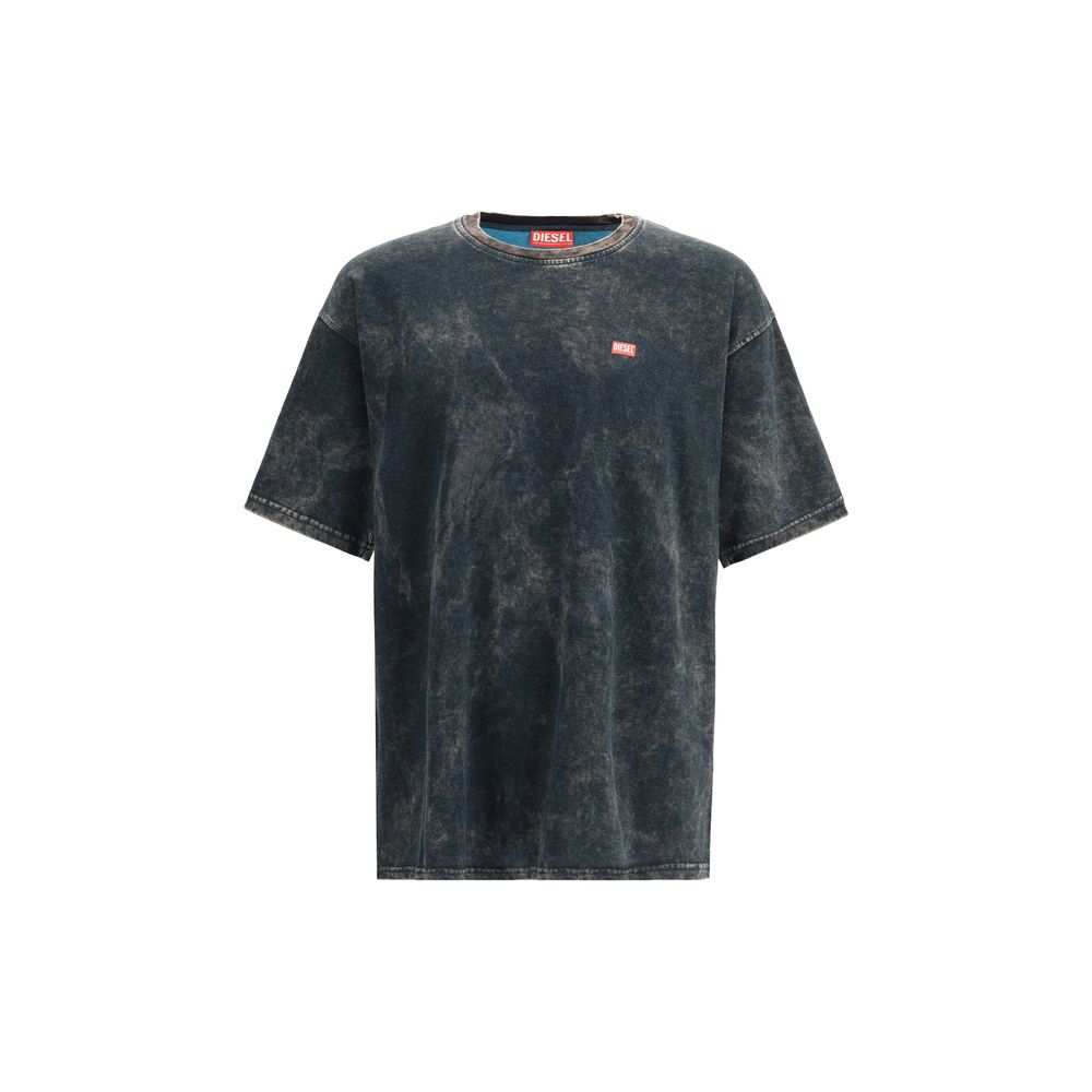 Diesel Black Cotton T-Shirt Mens T-Shirt