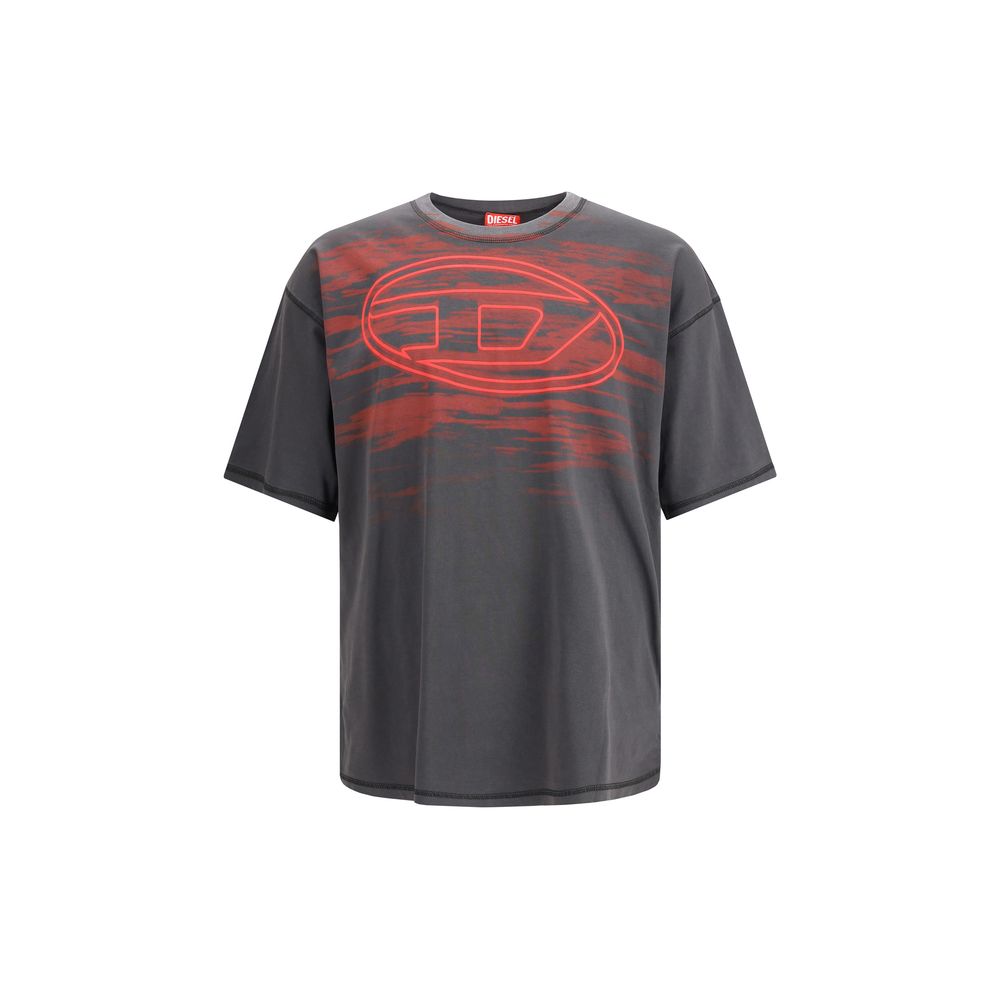 Diesel Black Cotton T-Shirt Mens T-Shirt