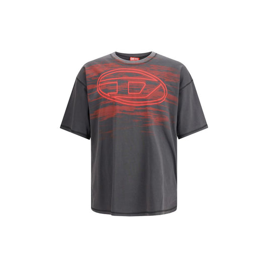 Diesel Black Cotton T-Shirt Mens T-Shirt