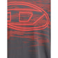 Diesel Black Cotton T-Shirt Mens T-Shirt