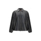 Diesel Black Polyester Biker Jacket Mens Jacket