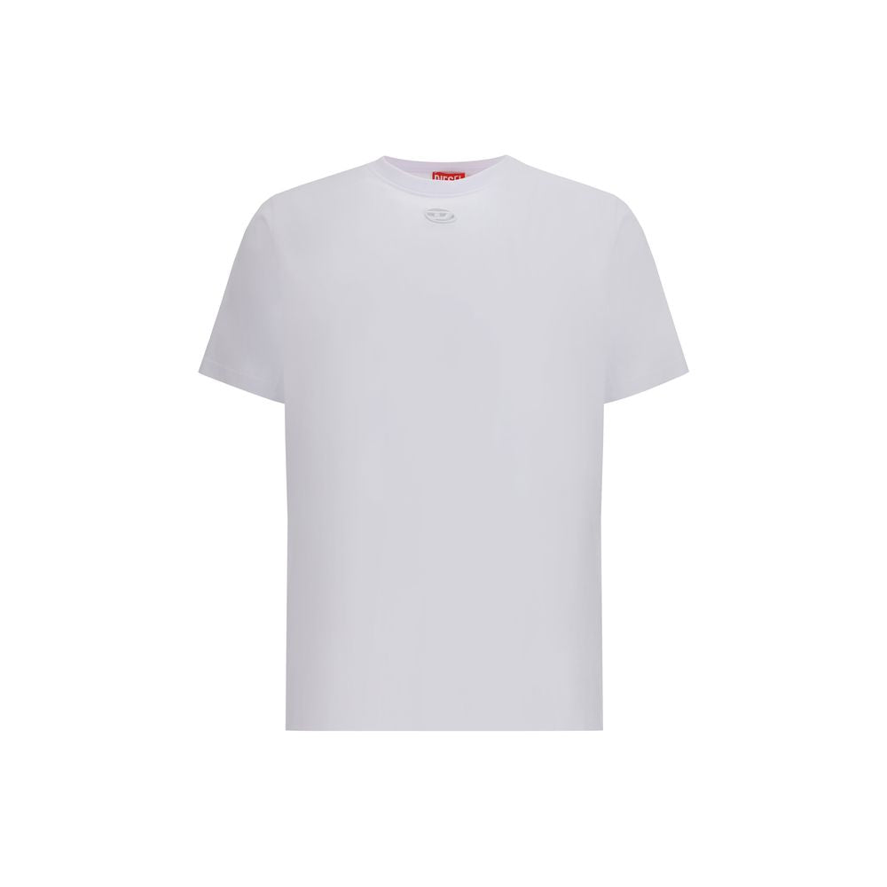 Diesel White Cotton T-Shirt Mens T-Shirt