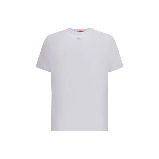Diesel White Cotton T-Shirt Mens T-Shirt