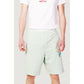 Fila Green Cotton Bermuda Shorts Mens Shorts