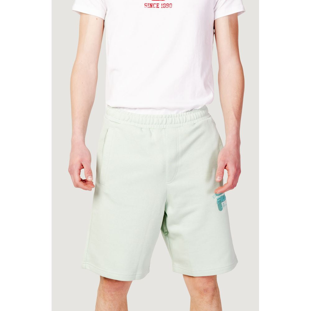 Fila Green Cotton Bermuda Shorts Mens Shorts
