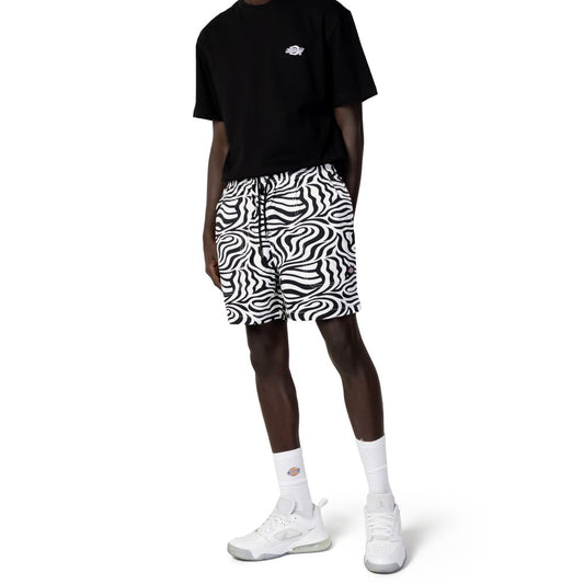 Dickies Black And White Recycled Polyester Bermuda Shorts Mens Shorts