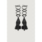 Aniye By Black Leather High Heel Pumps