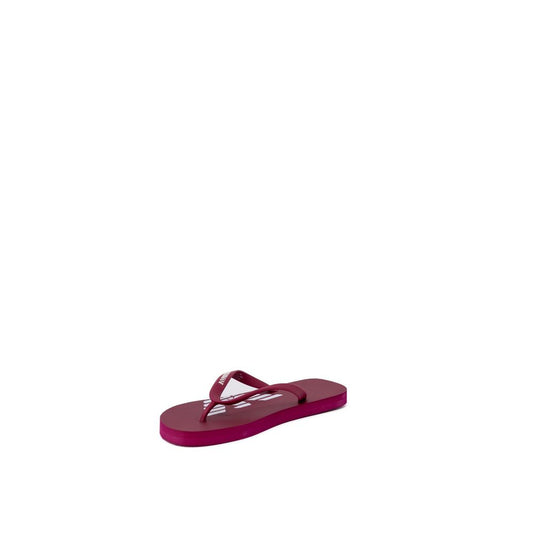 Emporio Armani Underwear Red Rubber Flip-Flop Sandals