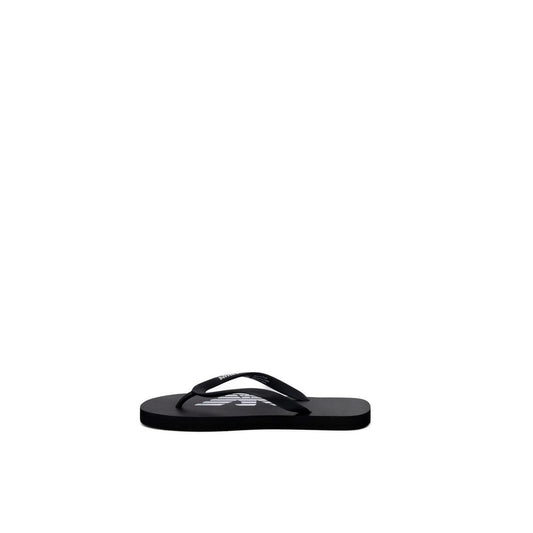 Emporio Armani Underwear Black And White Rubber Flip-Flop Sandals