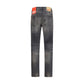 Diesel Gray Cotton Relaxed Fit Jeans