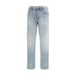 Diesel Blue Cotton Tapered Jeans